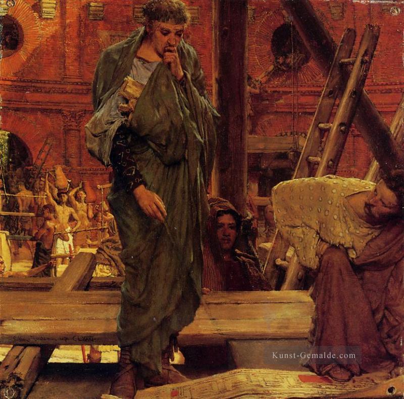 Architektur im antiken Rom romantische Sir Lawrence Alma Tadema Ölgemälde